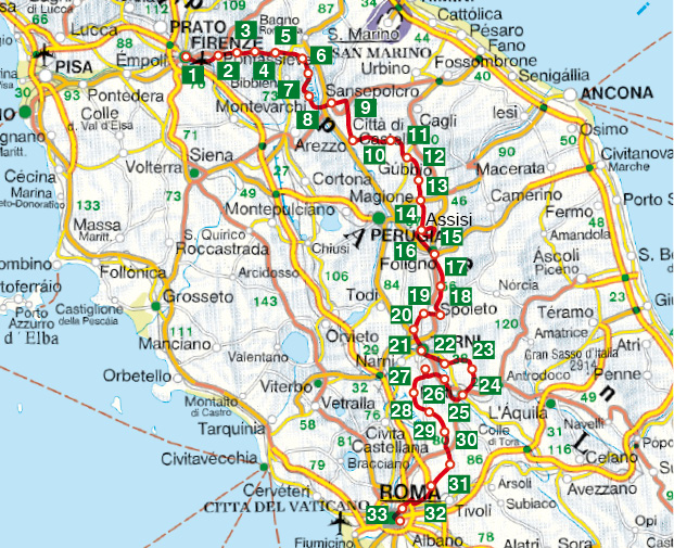 Franziskusweg - auf den Spuren Franz von Assisis - Deutscher
